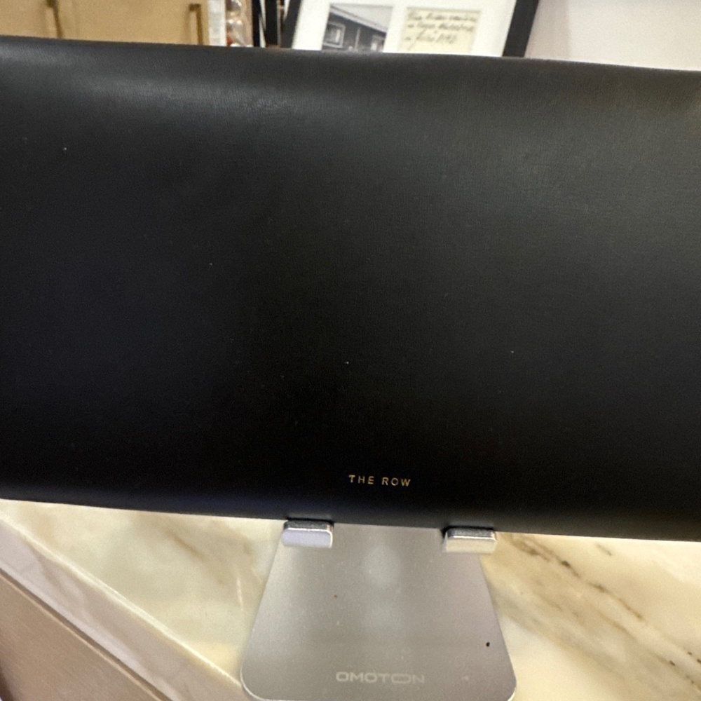 THE ROW NWT authentic wallet clutch in premium black leather